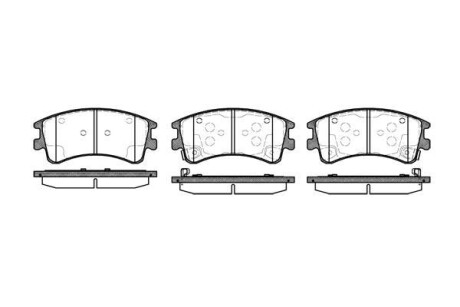 Колодки тормозные диск. перед. (Remsa) Mazda 6 I - (g2YS3323Z, G2YS3323ZA, G2YS3323ZB) WOKING P8703.02