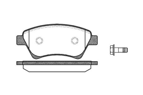 Колодки тормозные диск. перед. (Remsa) Renault Grand scenic ii 1.5 04-,Renault Grand scenic ii 1.6 04- - WOKING P8763.00