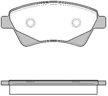 Комплект тормозных колодок, дисковый тормоз - WOKING P8763.20