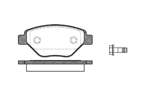 Гальмівні колодки пер. Megane (03-08) - WOKING P8773.00