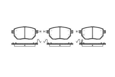 Колодки тормозные диск. перед. (Remsa) Infiniti Fx 3.5 02-08,Infiniti Fx 4.5 02-08 (P8853.02) - WOKING P885302