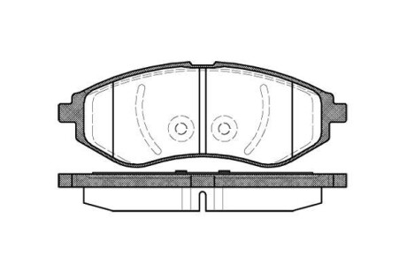 Колодки тормозные Авео перед (Remsa) (к-т 4 шт) - WOKING P8863.00