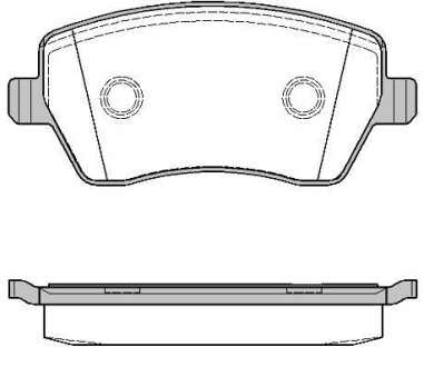 Гальмівні колодки пер. Kangoo/Logan 08-/Duster 10- (TRW) - WOKING P8873.00