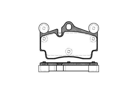 Гальмівні колодки зад. Audi Q7/Touareg/Cayenne (Brembo) (112,2x73,2x16,2) - WOKING P8963.00