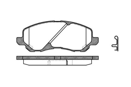 Гальмівні колодки пер. Lancer VIII/GRANDIS/Peugeot 4008 1.5-2.4 06- - WOKING P9043.02