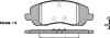 Колодки тормозные диск. перед. (Remsa) Mitsubishi ASX 10> / Dodge Caliber Avenger (P9043.20) - (05191229AA, 05191244AA, 5191244AA) WOKING P904320 (фото 1)