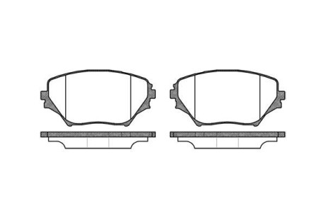 Гальмівні колодки пер. Toyota RAV4 94-05 (sumitomo) - WOKING P9133.00