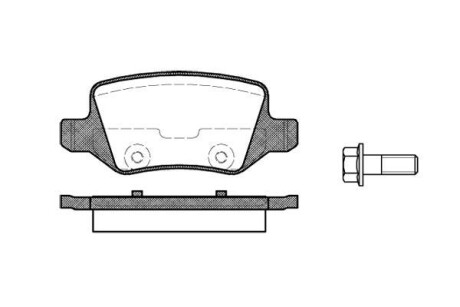 Колодки тормозные диск. задн. (Remsa) MB A-class (W169) (04-12) - WOKING P9183.00