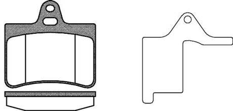 Колодки тормозные диск. задн. (Remsa) PSA C5 I 00> II 05> (P9303.20) - (425217, 425290) WOKING P930320