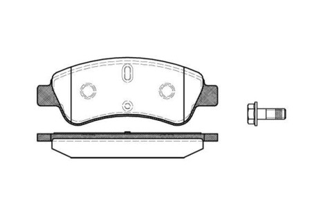 Колодки тормозные диск. перед. (Remsa) Citroen C2 1.4 03-,Citroen C2 1.6 03-,Citroen C3 i 1.4 02- - WOKING P9403.10