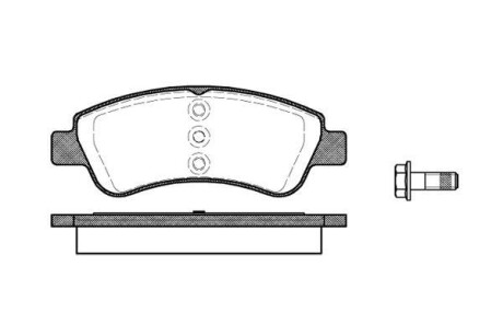 Комплект тормозных колодок, дисковый тормоз - WOKING P9403.20