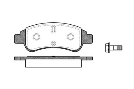 Гальмівні колодки пер. Berlingo/Partner 01- (Bosch) - WOKING P9403.30