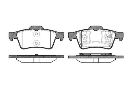 Колодки тормозные диск. задн. (Remsa) Mazda 3 I II / Focus II C-max Connect / Vectra C / Laguna II / C5 III / Primera P12 - (44060AV725, 44060BA00F, 44060AV625) WOKING P9423.00 (фото 1)