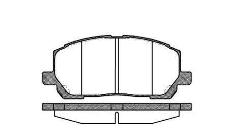 Комплект тормозных колодок, дисковый тормоз - WOKING P9553.00