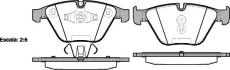 Колодки тормозные диск. перед. (Remsa) BMW 3e90 X1e84 ATE ver. (P9573.10) - WOKING P957310