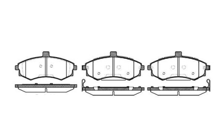 Комплект тормозных колодок, дисковый тормоз - WOKING P9933.02