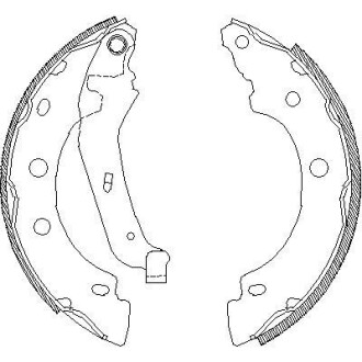 Комплект тормозных колодок - WOKING Z4043.00