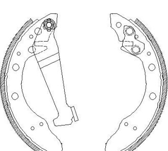 Комплект тормозных колодок - WOKING Z4046.00