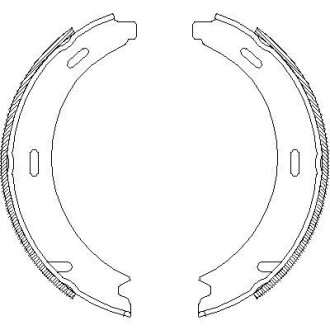 Колодки тормозные бараб. задн. (Remsa) MB A-class (W169) 1.5i 1.7i (04-12) (Z4093.01) - WOKING Z409301