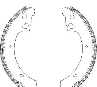 Комплект тормозных колодок - WOKING Z4129.00
