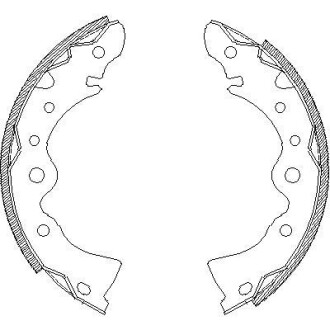 Гальмівні колодки зад. NISSAN BLUEBIRD 1.5-2.0 83-90 - (4406004A00, 4406004A25, 4406025Y25) WOKING Z4144.00