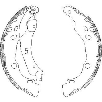 Комплект тормозных колодок - WOKING Z4152.00