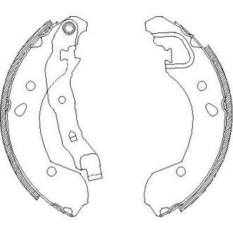 Колодки тормозные бараб. задн. (Remsa) Nissan Micra III Note / Clio III (Z4168.00) - (44060AX625, D4060AX600, D4060AX601) WOKING Z416800