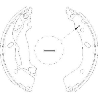 Колодки гальмівні бараб. задн. (Remsa) Hyundai Getz 1.1 02-10,Hyundai Getz 1.3 02-10 (Z4193.00) - WOKING Z419300