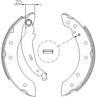 Комплект тормозных колодок - WOKING Z4199.01