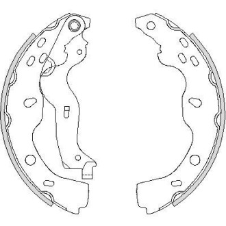 Колодки тормозные бараб. задн. (Remsa) Suzuki SX4 06-14,Fiat Sedici 06-14 (Z4227.00) - WOKING Z422700