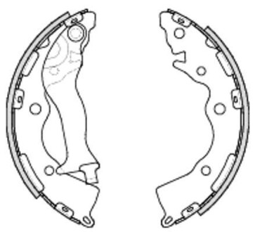 Колодки тормозные бараб. задн. (Remsa) Hyundai Accent III Rio III 06> - WOKING Z4234.00