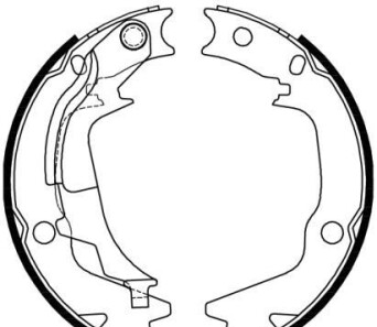 Комплект тормозных колодок - (5835038A30, 583501CA00, 583502BA00) WOKING Z4244.00