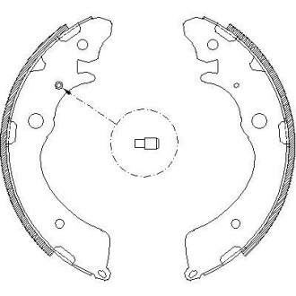 Гальмівні колодки зад. Honda Accord III/IV 85-93/Suzuki Jimny 98-(Akebono) - (5320081A11, 5320081A01, 5320076J00) WOKING Z4383.00