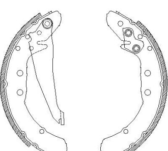 Комплект тормозных колодок - WOKING Z4397.00