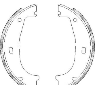 Комплект тормозных колодок, стояночная тормозная система - (9067127, 34219067127, 1160504) WOKING Z4406.00