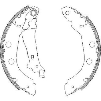 Комплект тормозных колодок - WOKING Z4415.00