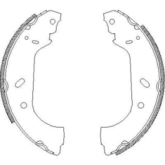 Комплект тормозных колодок - (95707930, 9566926980, 77362450) WOKING Z4417.00