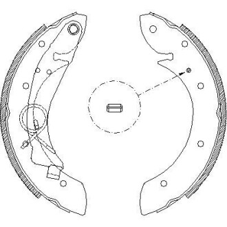 Колодки тормозные бараб. задн. (Remsa) Citroen Berlingo 1.6 08-,Peugeot 206 sw 1.4 02- - (6025370305, 4241H6) WOKING Z4419.00