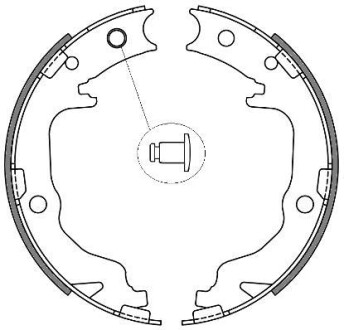 Комлект тормозных накладок - WOKING Z4641.00