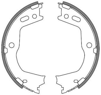 Колодки стоянкового гальма (Remsa) Hyundai Santa fe III Sorento II (Z4666.00) - WOKING Z466600