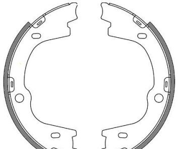 Комлект тормозных накладок - (583504HA00, 583503JA00) WOKING Z4673.00