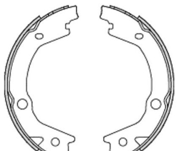 Комплект тормозных колодок, стояночная тормозная система - (583501CA00, 583502BA00, 583502GA00) WOKING Z4697.00