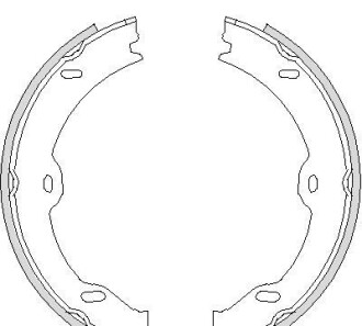 Комплект тормозных колодок, стояночная тормозная система - WOKING Z4708.00