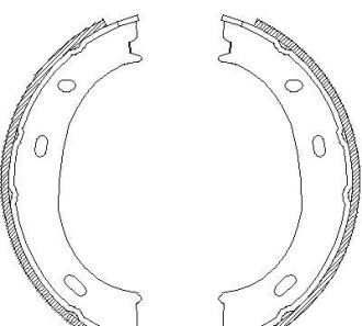 Комплект тормозных колодок, стояночная тормозная система - WOKING Z4710.01