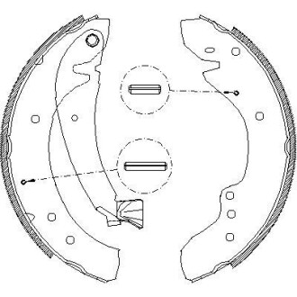 Комплект тормозных колодок - (77362429, 9945885, 9946560) WOKING Z4718.00