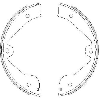 Комплект тормозных колодок, стояночная тормозная система - WOKING Z4735.00