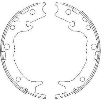 Колодки гальмівні бараб. задн. (Remsa) Honda Accord 2.0i 2.2d (03-12) (Z4737.00) - WOKING Z473700