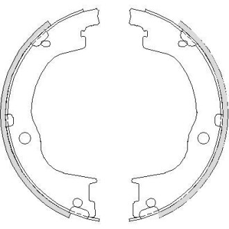 Колодки стояночного тормоза (Remsa) Chevrolet Captiva Antara (Z4749.00) - (4804768, 96625871, 4804801) WOKING Z474900