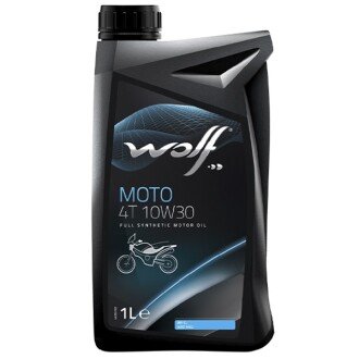 Моторное масло Moto 4T 10W-30, 1 л - Wolf 1043806