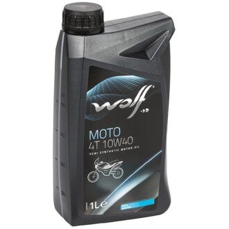 Моторное масло Moto 4T 10W-40, 1 л - Wolf 1043808